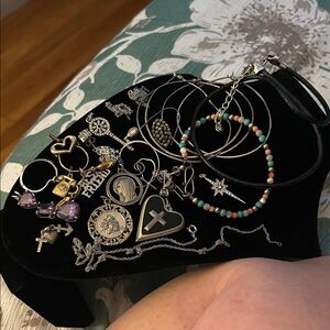 925 lot and costume jewelry lot